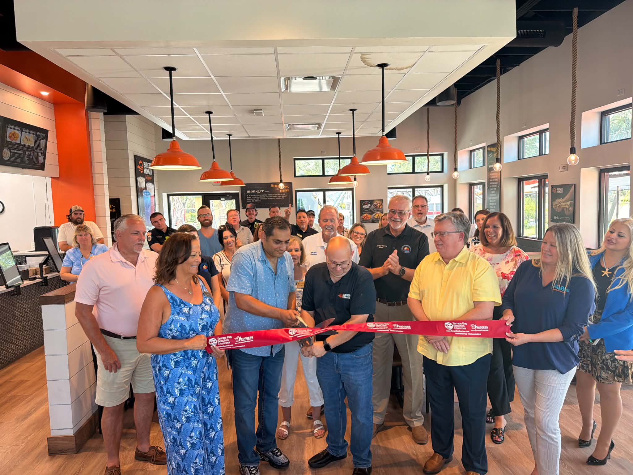 Restaurant Ribbon Cutting with Group